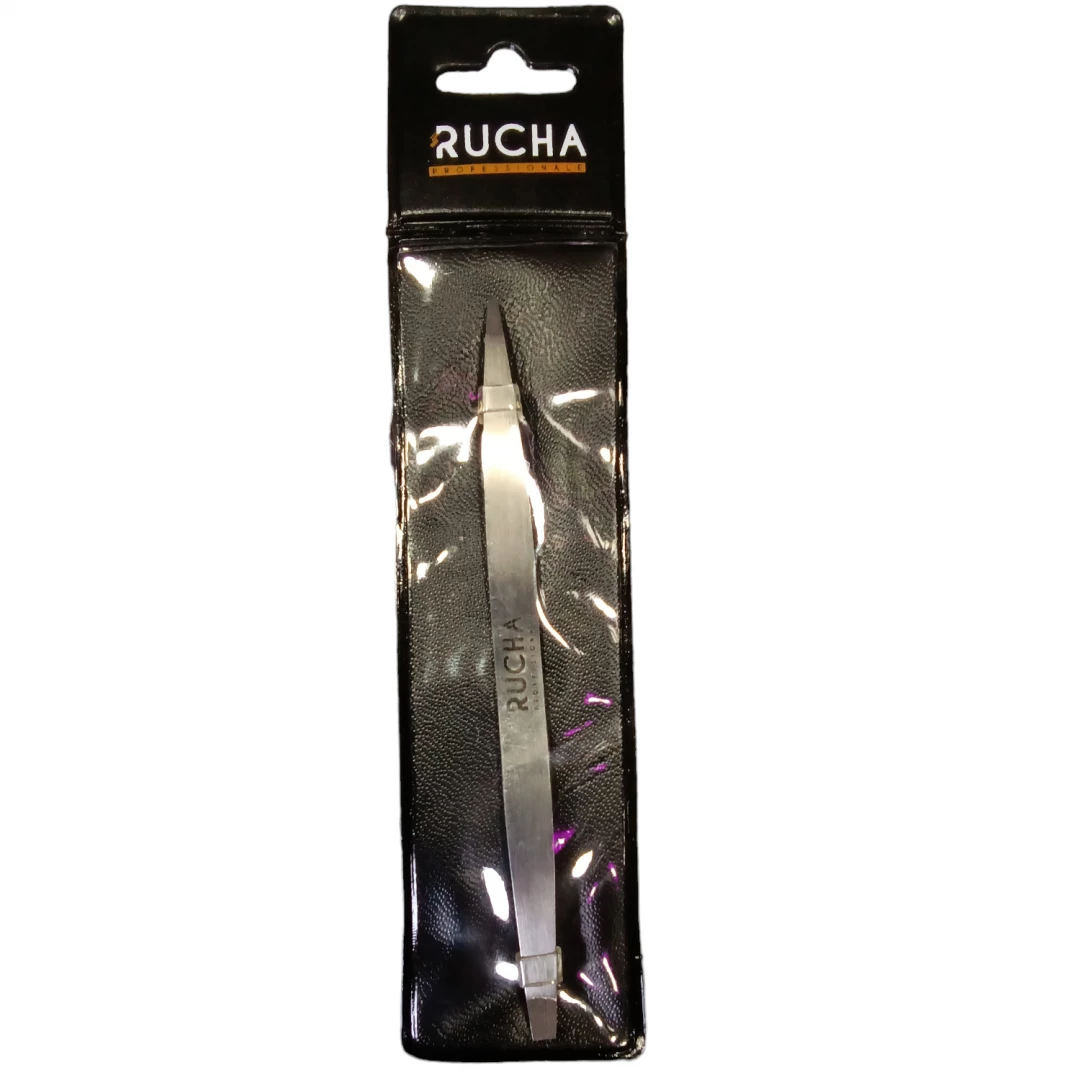 PINZA DE CEJAS RUCHA ACERO INOXIDABLE DOBLE PUNTA