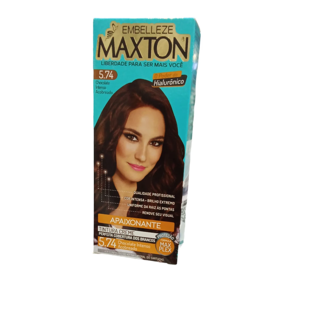 TINTE CHOCOLATE INTENSO COBRIZO MAXTON 5.74 (50 GR)