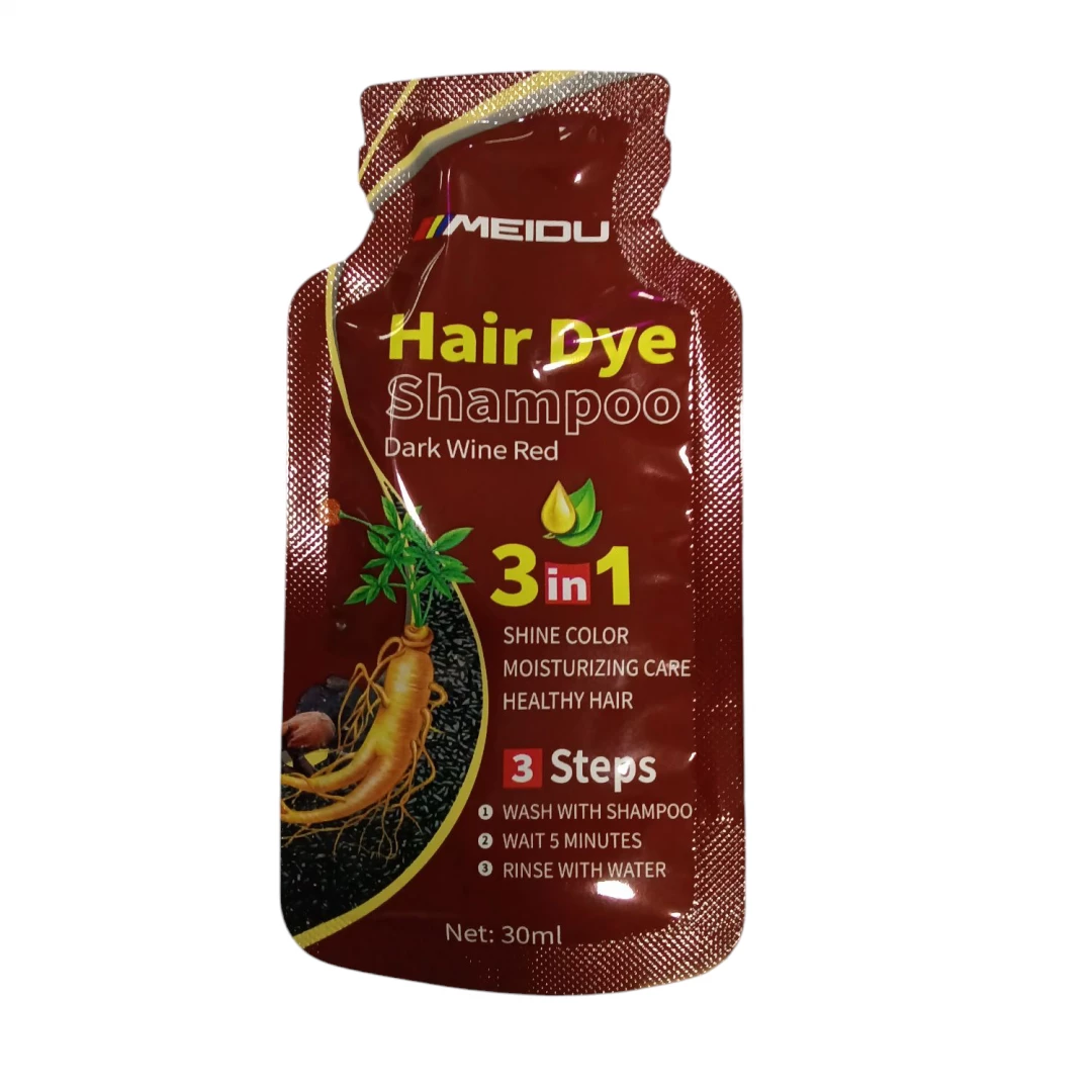 TINTE CHAMPU MEIDU HAIR DYE 3 IN 1 DARK WINE RED (ROJO VIOLETA) 30 ML