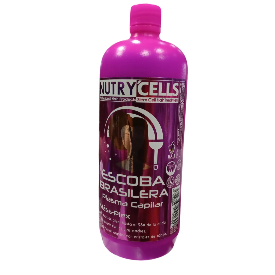 ALISADO NUTRY CELLS ESCOBA BRASILERA PLASMA CAPILAR (1 LITRO)