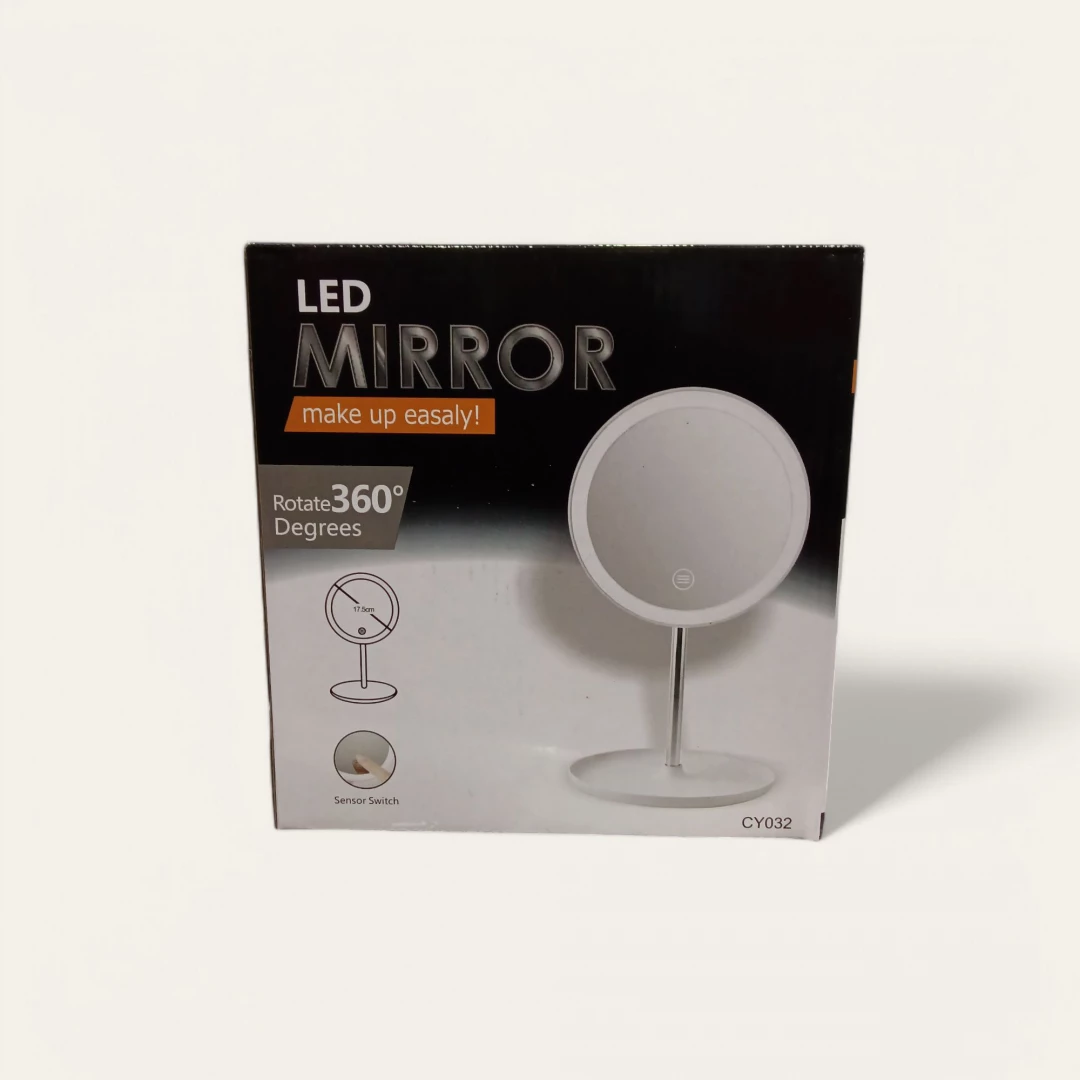 ESPEJO CON BASE LED MIRROR 360°