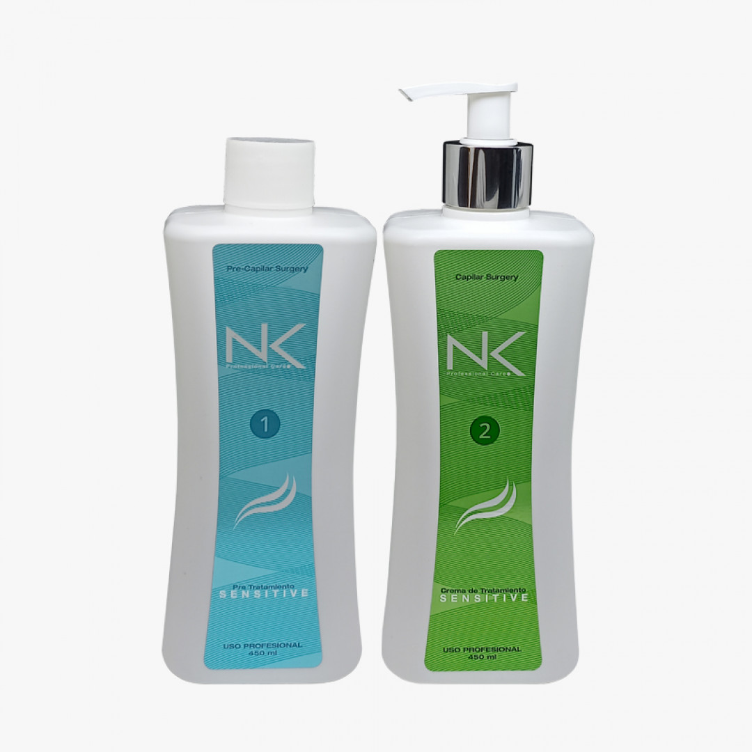 ALISADO NK SENSITIVE CAPILAR PASO 1 & 2 (950ML) LIBRE DE FORMOL