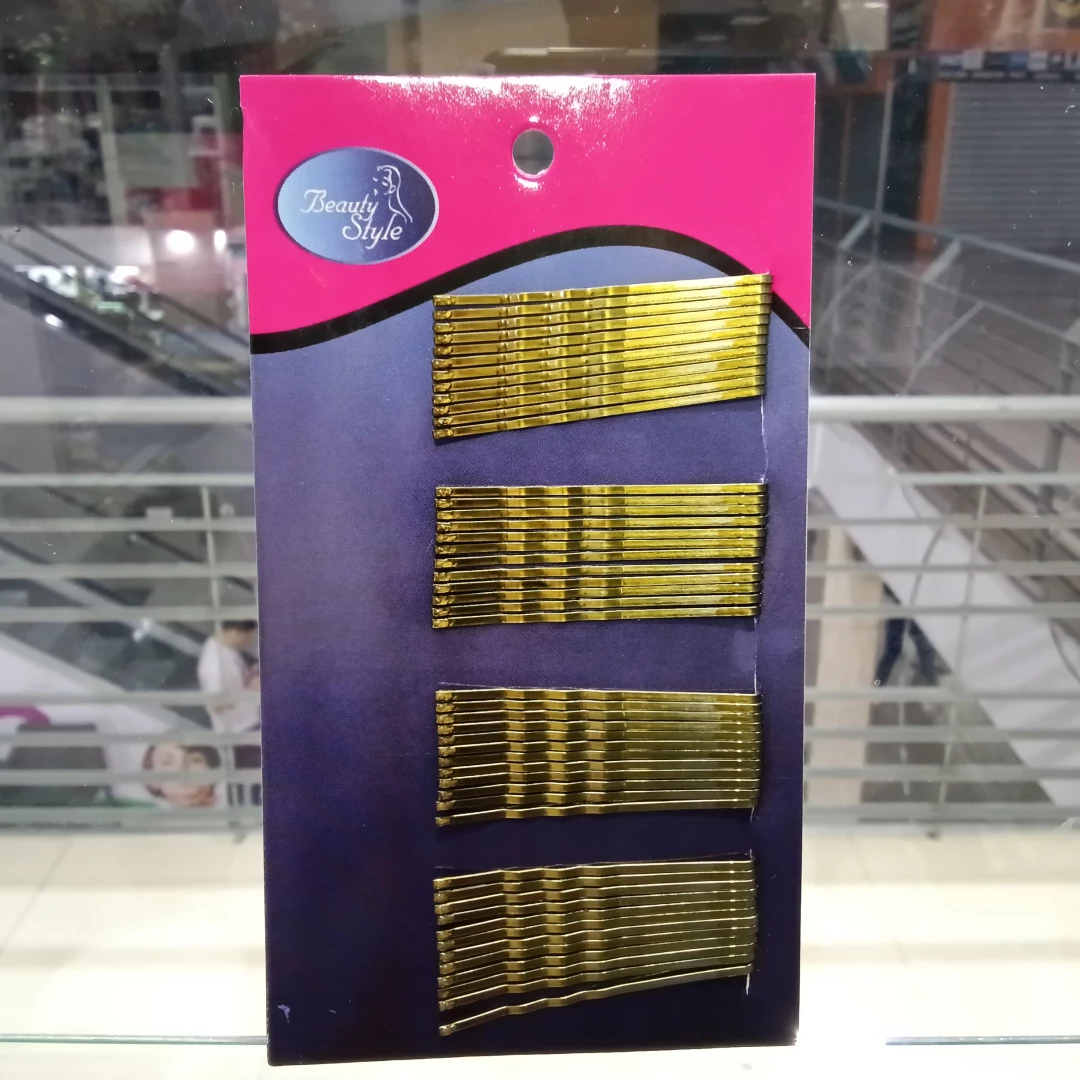 GANCHO BEAUTY STYLE DORADOS PEQUEÑOS 48 UNDS
