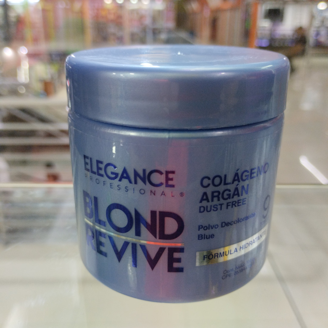 POLVO DECOLORANTE ELEGANCE BLOND REVIVE 9 TONOS 100 GR