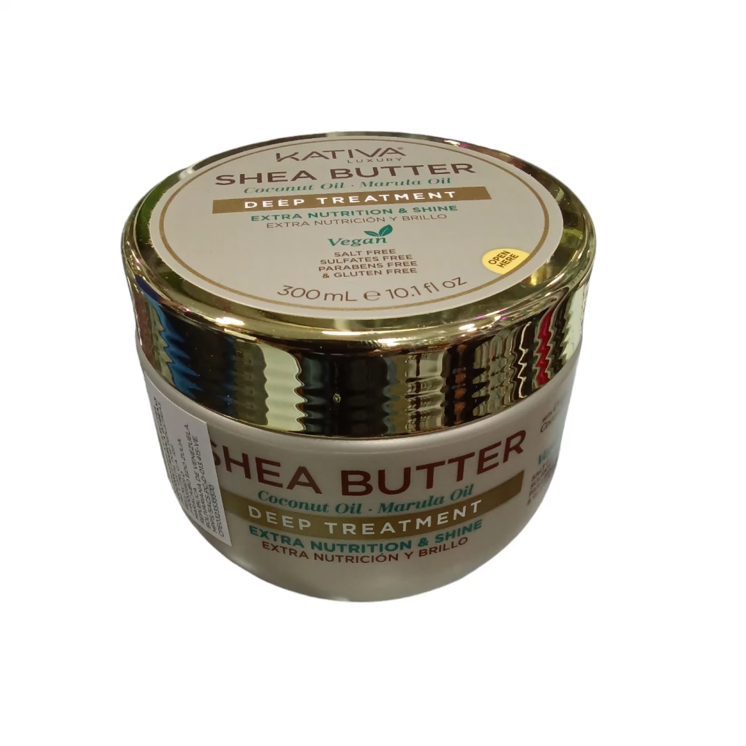 MASCARILLA KATIVA SHEA BUTTER COCONUT OIL - MARULA OIL  300 ML