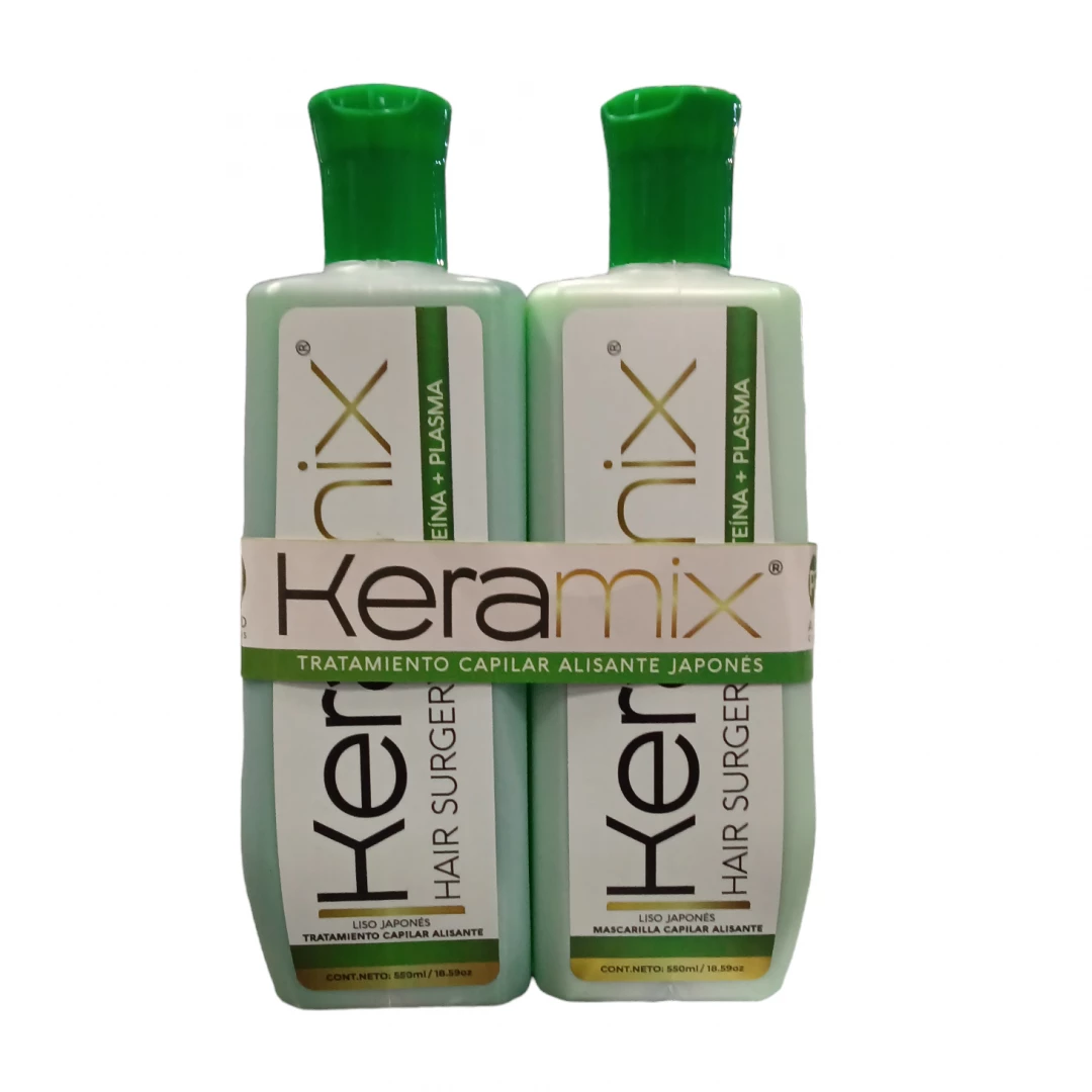 ALISADO KERAMIX JAPONES - CISTEINA + PLASMA 1 & 2 (550 ML)