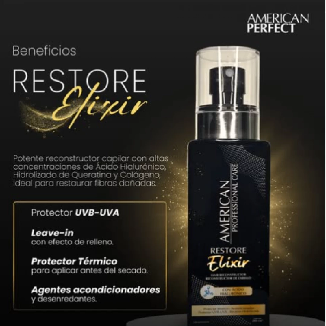 RECONSTRUCTOR CAPILAR AMERICAN PERFECT ELIXIR 200 M