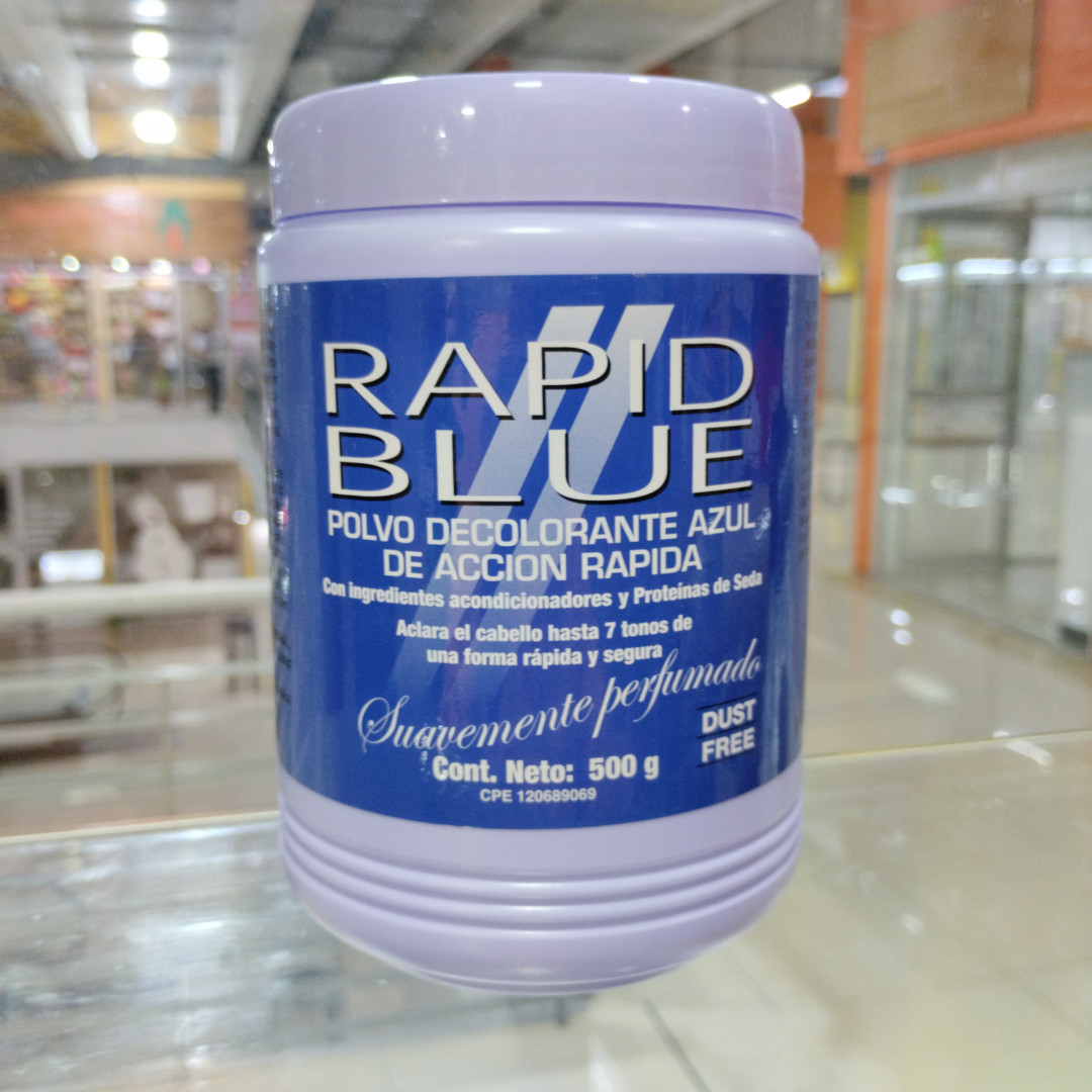 POLVO DECOLORANTE RAPID BLUE AZUL 7 TONOS  (500 GR)
