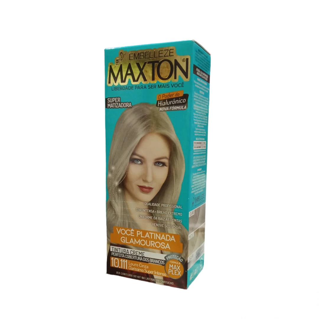 TINTE RUBIO GRIS GRIS CLARO SÚPER INTENSO MAXTON 10.111 LOURO CINZA (50 GR)