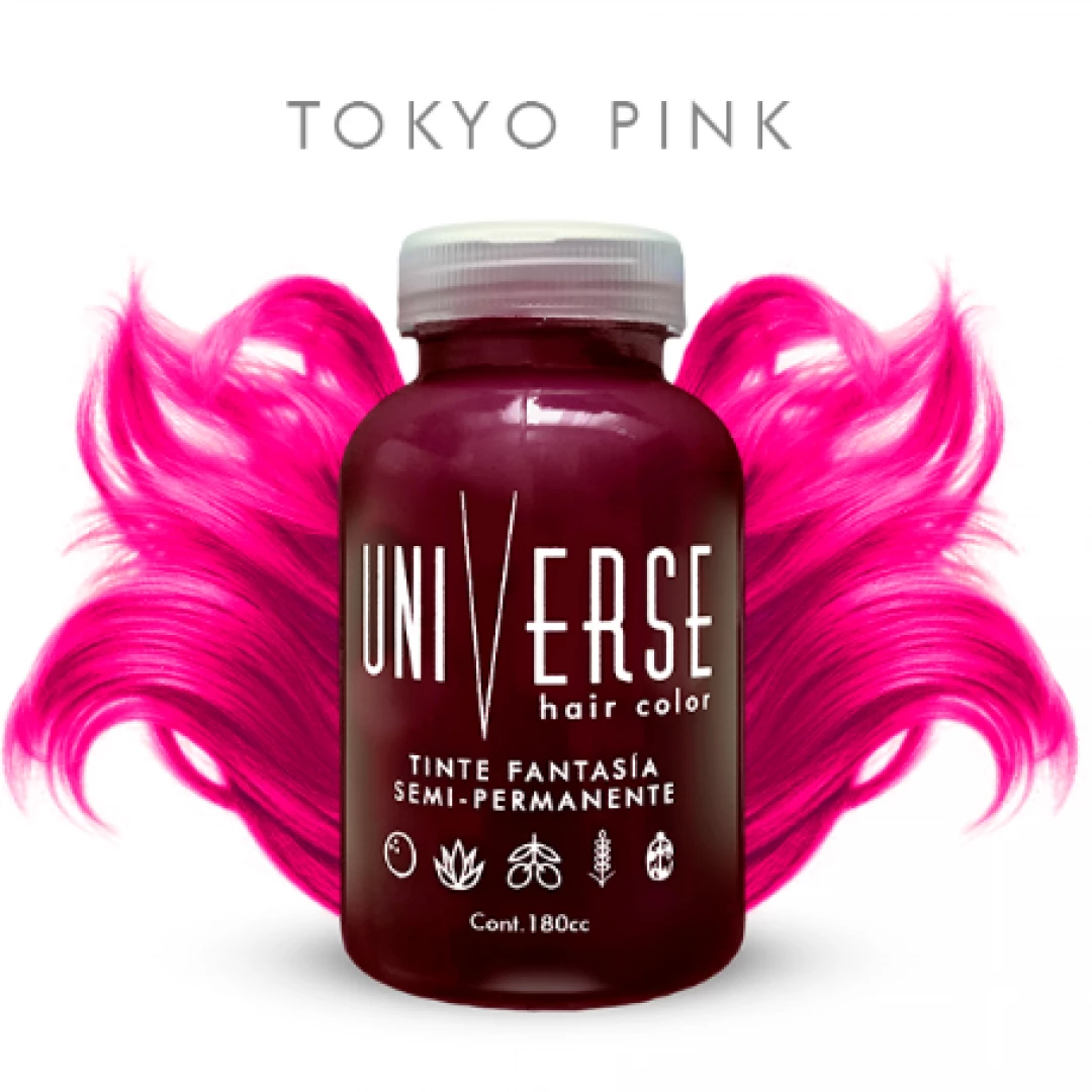 TINTE UNIVERSE HAIR COLORS TOKIO PINK 180cc.