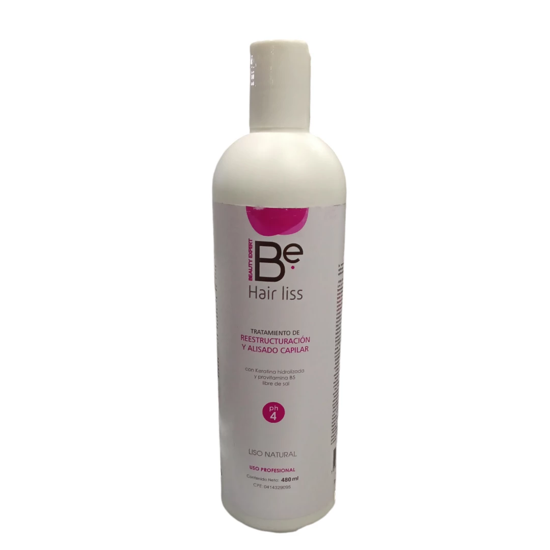ALISADO BE HAIR LISS REESTRUCTURACIOM Y ALIZADO CAPILAR (480ML) LIBRE DE SAL
