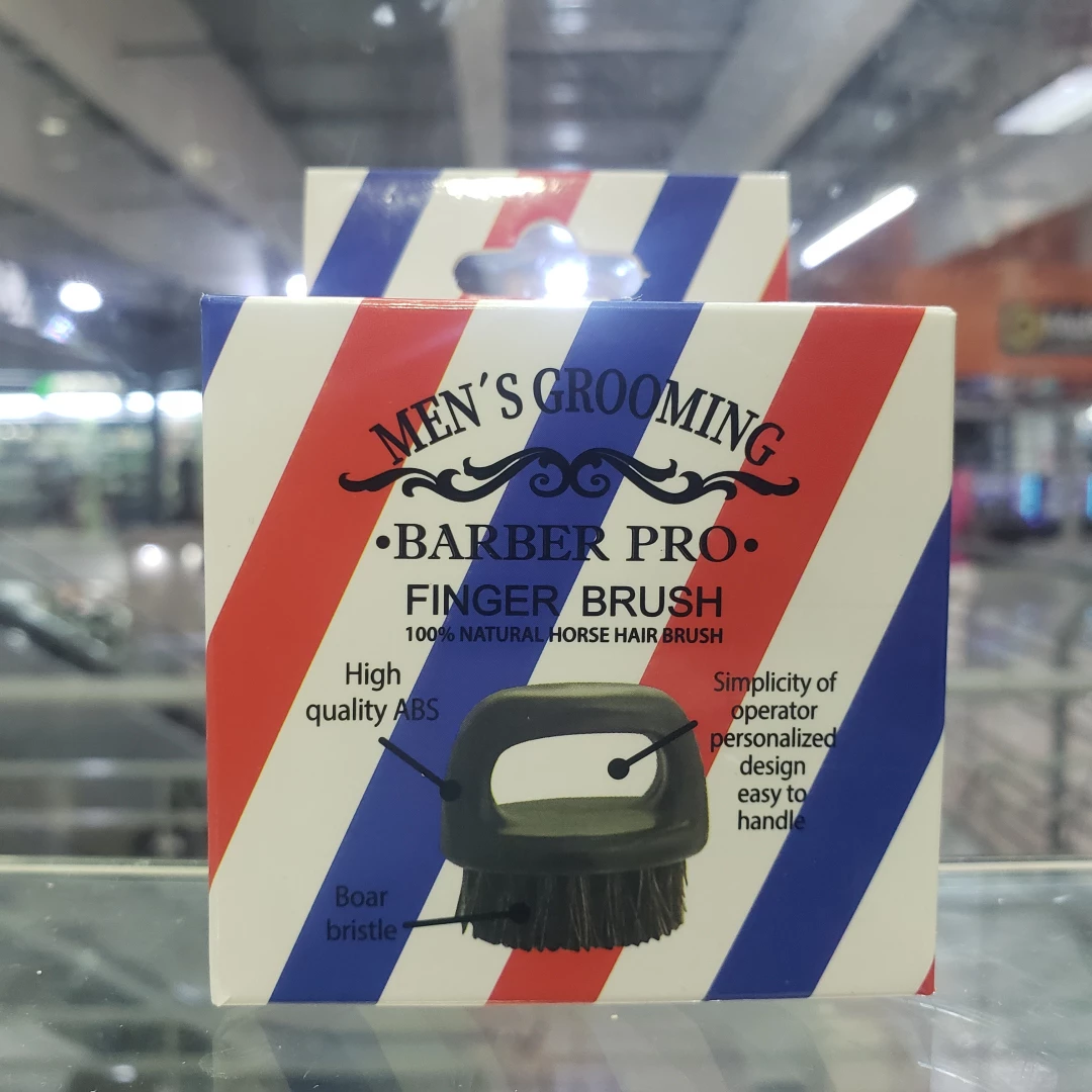 CEPILLO DE  BARBERO BARBER PRO MENS GROOMING (DIMENSIONES MANGO 6.3 CM, LONG DE CERDAS 2 CM)