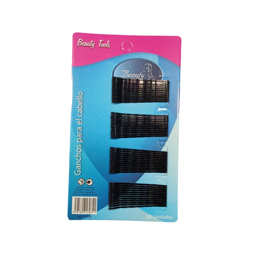 GANCHO BEAUTY STYLE NEGROS PEQUEÑOS 48 UNDS REF 1218084