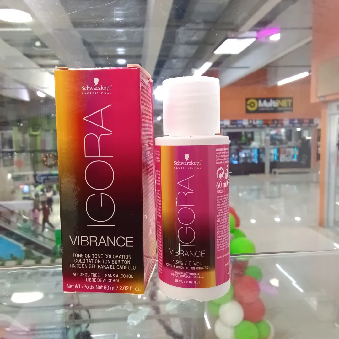 TINTE RUBIO MEDIO ROJO INTENSO IGORA VIBRANCE 7-88 + LOCION ACTIVADORA (60 ML)