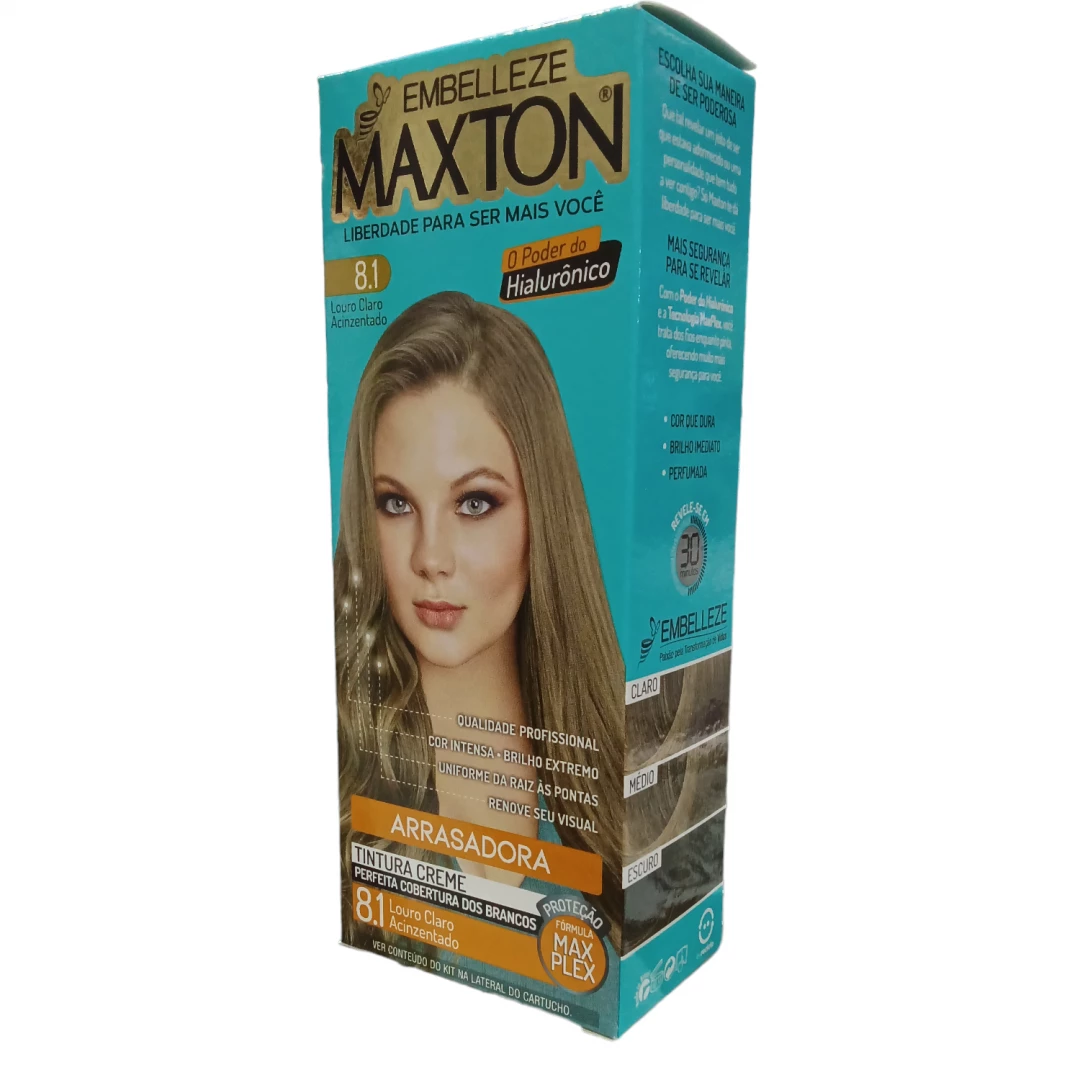 TINTE RUBIO CLARO CENIZA MAXTON 8.1 (50 GR)