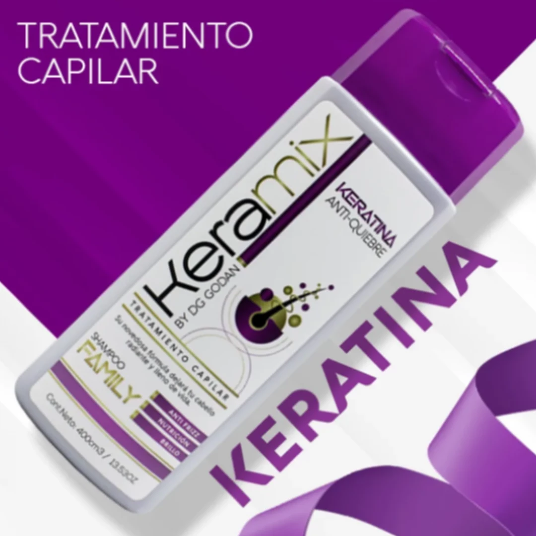CHAMPÚ KERAMIX KERATINA ANTI QUIEBRE 400 ML