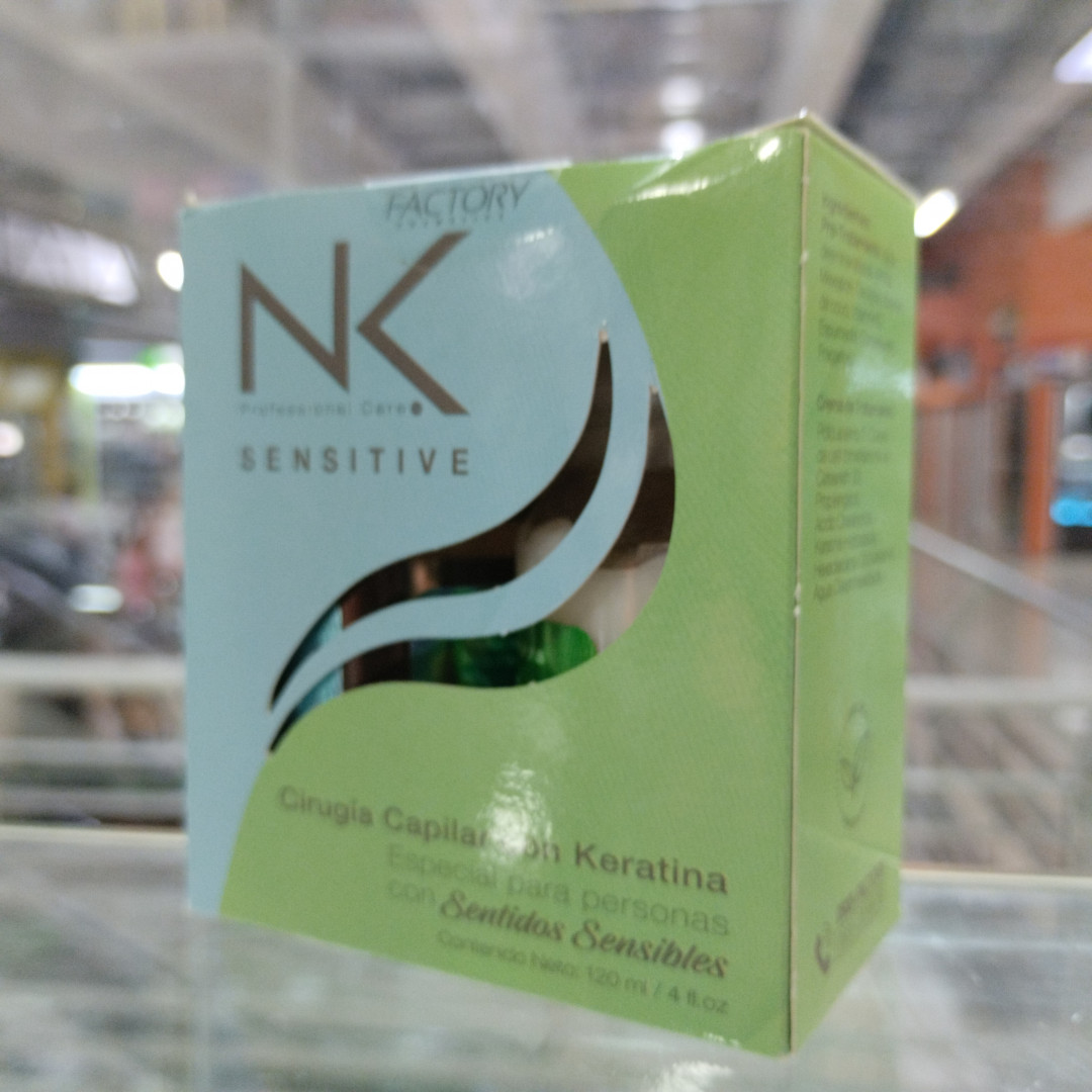 ALISADO NK SENSITIVE CAPILAR 1 & 2 (120ML) LIBRE DE FORMOL
