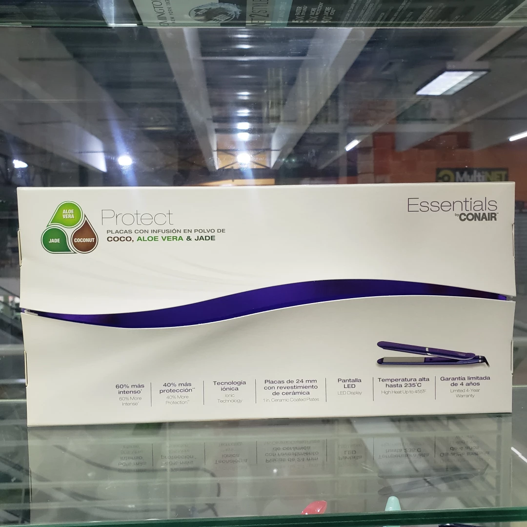 PLANCHA CONAIR ESSENTIALS PROTECT COCO, ALOE VERA & JADE 235° C