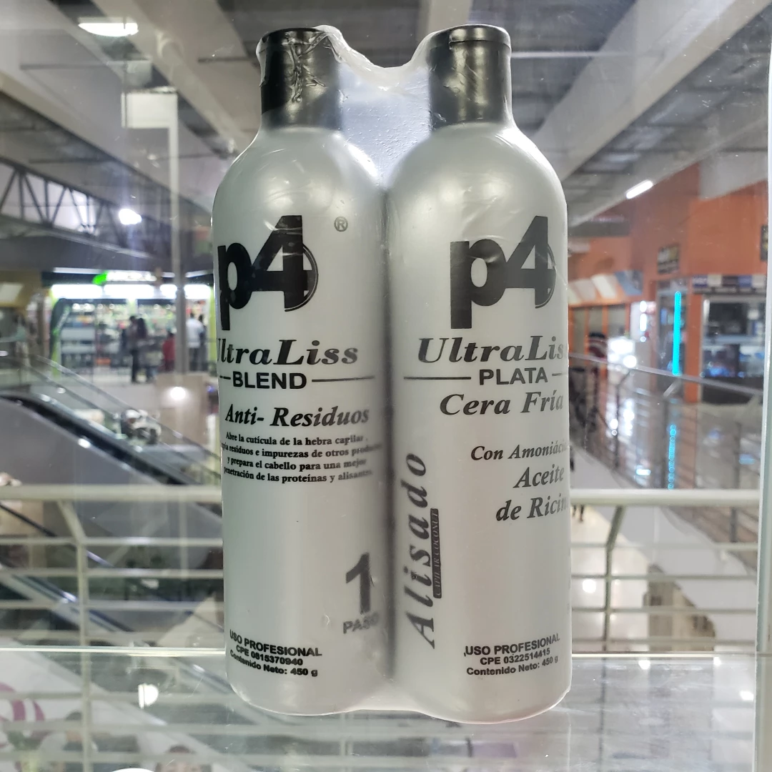 ALISADO P4 ULTRA LISS PLATA CERA FRIA 1 & 2 (450 ML)