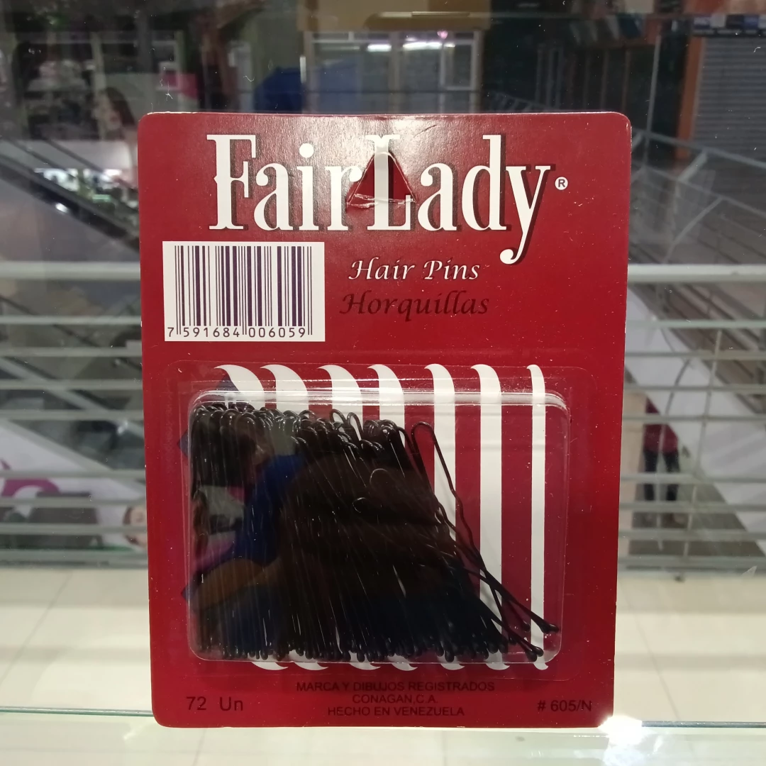 GANCHO FAIR LADY HORQUILLAS NEGRAS # 605/N 72UNDS