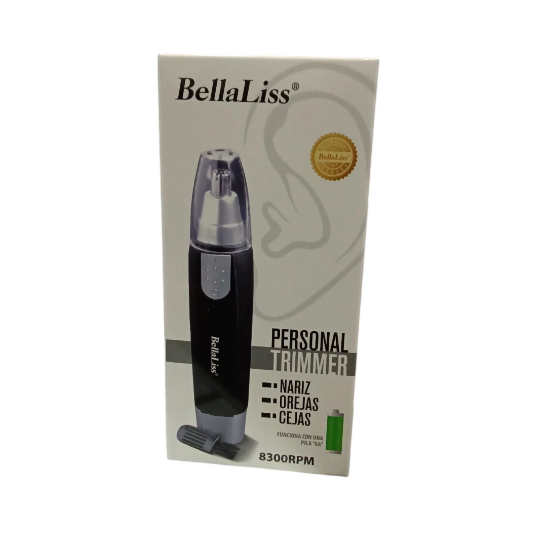AFEITADORA BELLALISS NARIZ OIDOS CEJAS 8.300 RPM (BATERIA INCLUIDA) 808