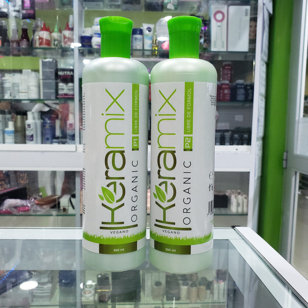 ALISADO KERAMIX ORGÁNICA CAPILAR 1 & 2 (550 ML) LIBRE DE FORMOL