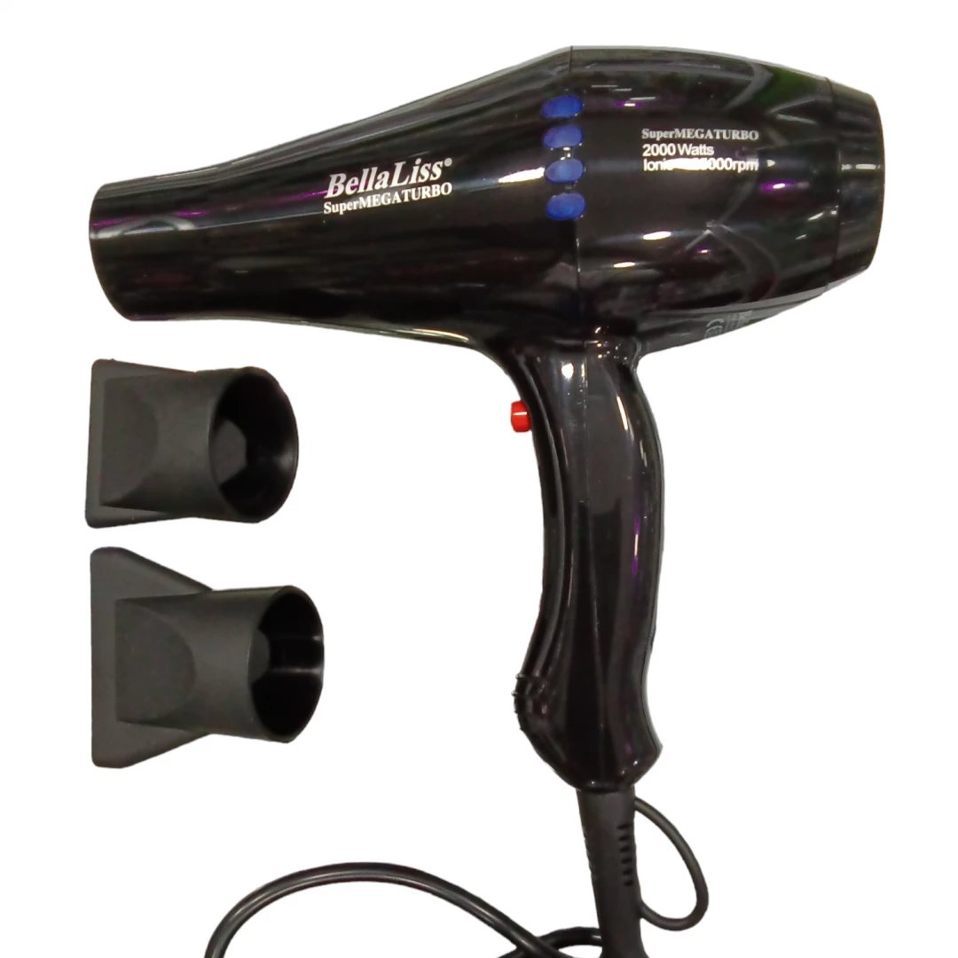 SECADOR BELLALISS SUPERMEGATURBO BLACK MAGIC 2000 WATT (25.000 RPM) BELLA-6720