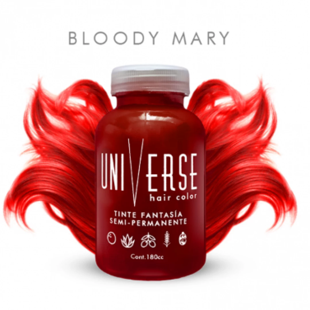TINTE UNIVERSE HAIR COLORS BLOODY MARY 180cc.