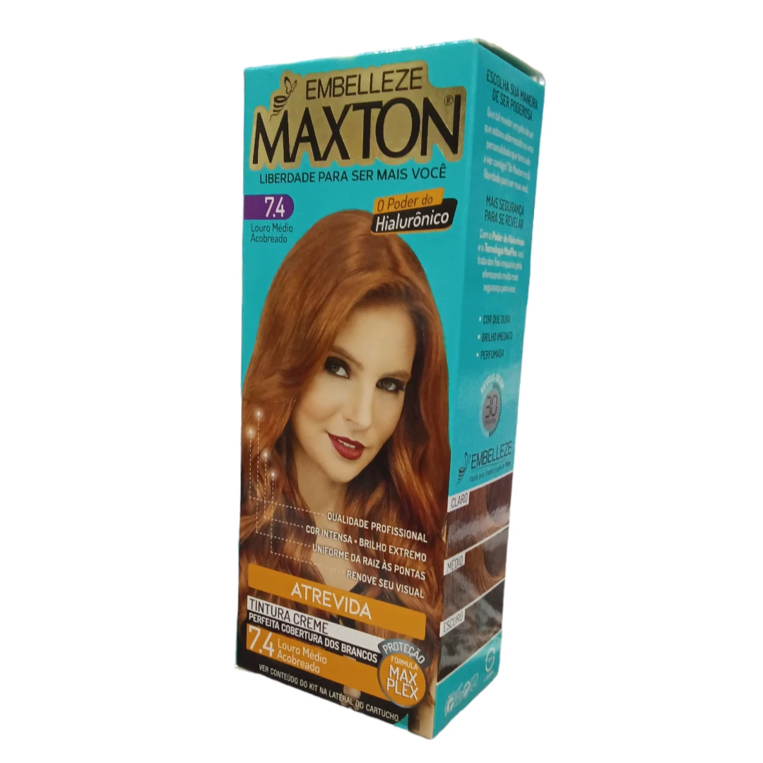 TINTE RUBIO MEDIO COBRIZO MAXTON 7.4 (50 GR)