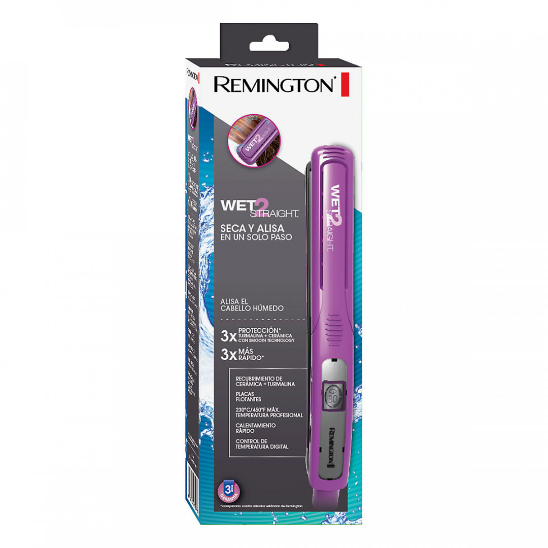 PLANCHA REMINGTON WET2STRAIGHT 450° F (S7901 DELGADA)