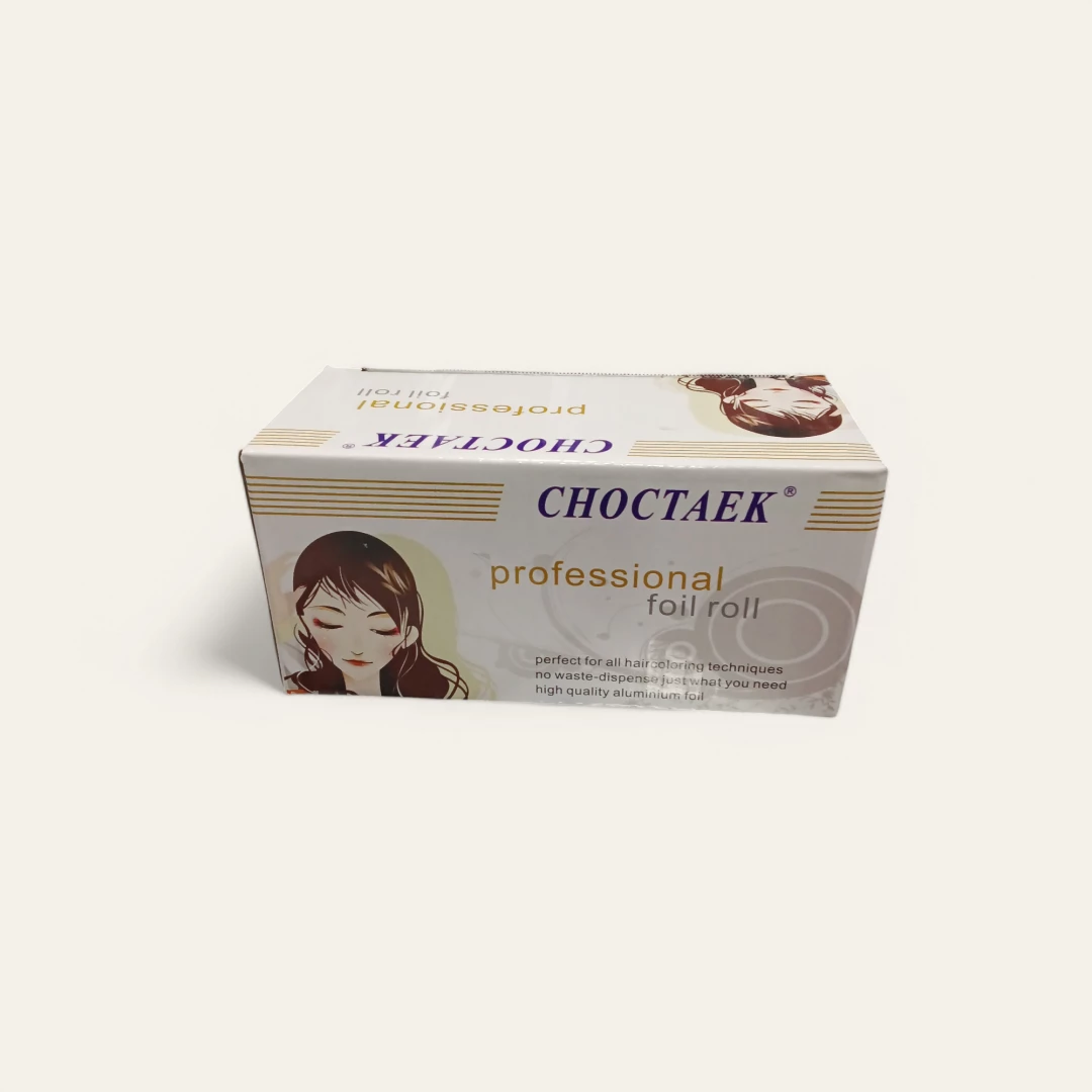 PAPEL ALUMINIO CHOCTAEK PARA MECHAS FOIL ROLL SIZE 12 CM. 0.025 MM