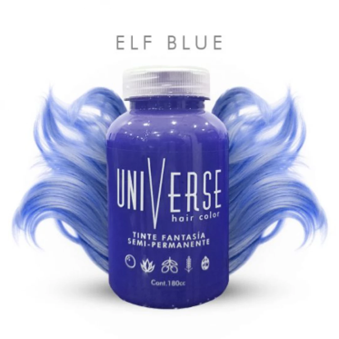 TINTE UNIVERSE HAIR COLORS ELF BLUE 180cc.