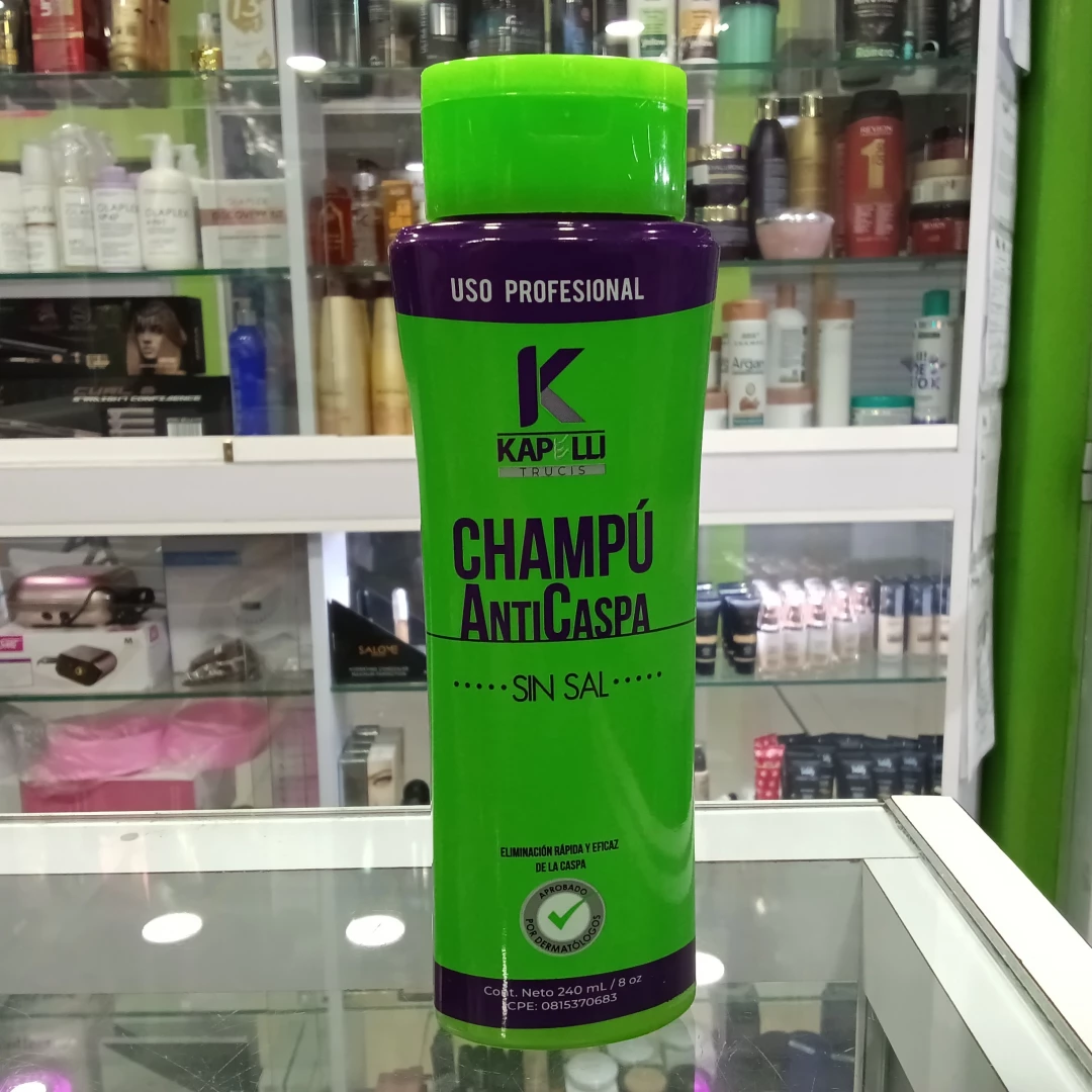 CHAMPU KAPELLI ANTICASPA SIN SAL 240 ML