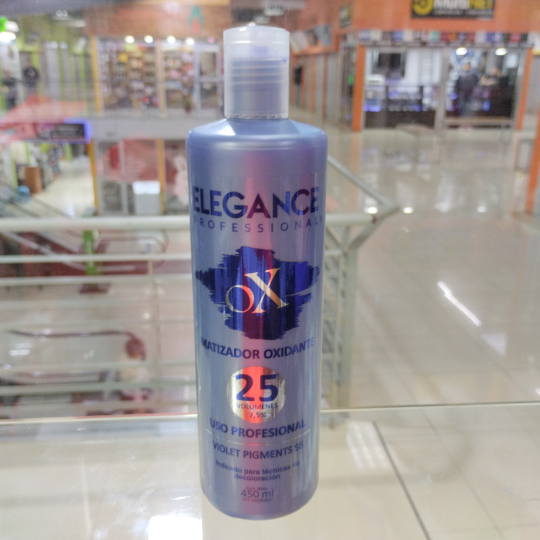AGUA OXIGENADA ELEGANCE MATIZADOR 25VOL 450ML