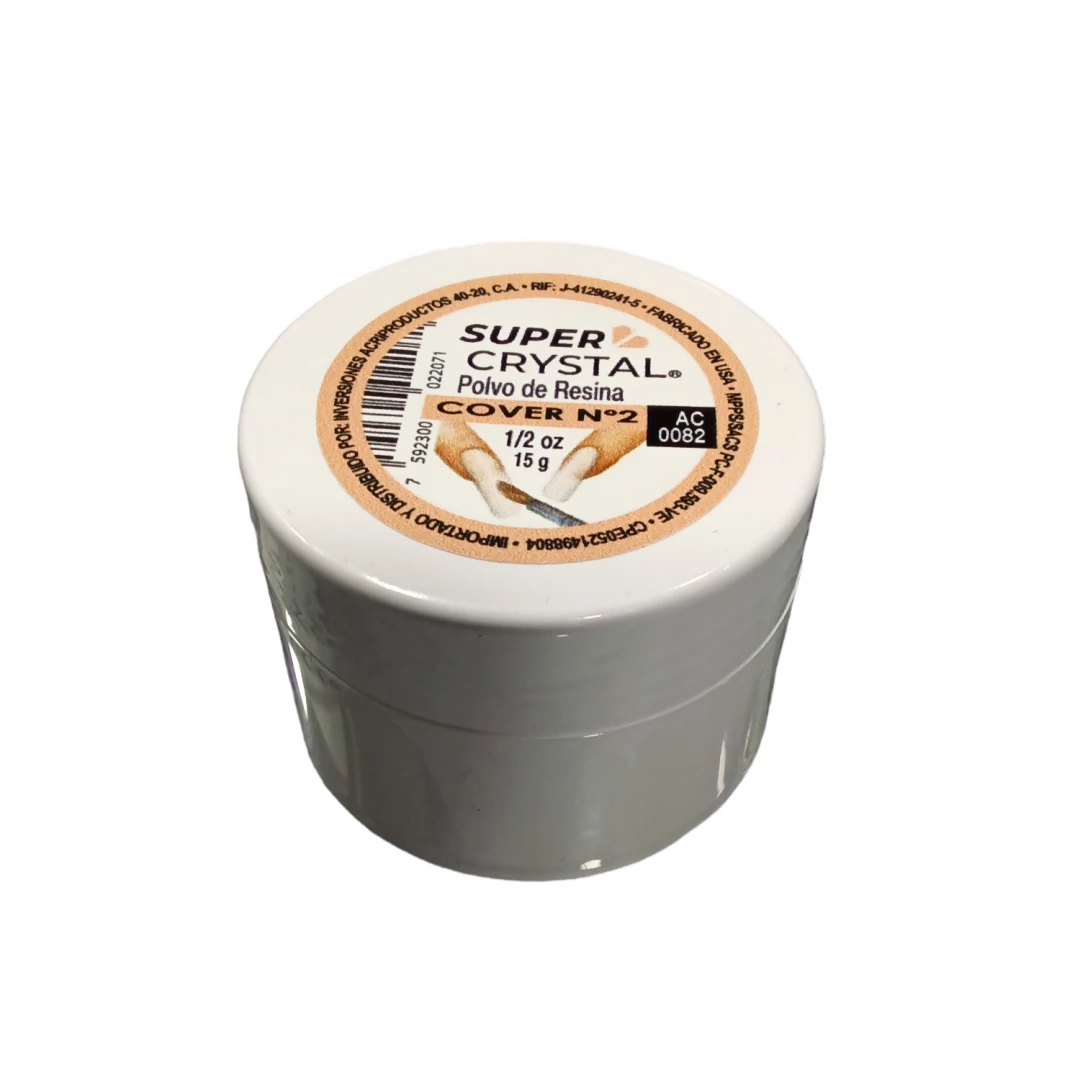 POLVO DE RESINA SUPER CRYSTAL COVER 2 (15ML)