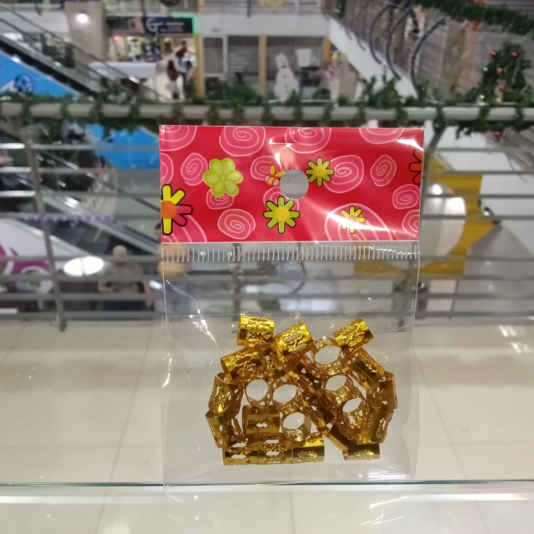 AROS PARA TRENZADOS DE CABELLOS DORADOS