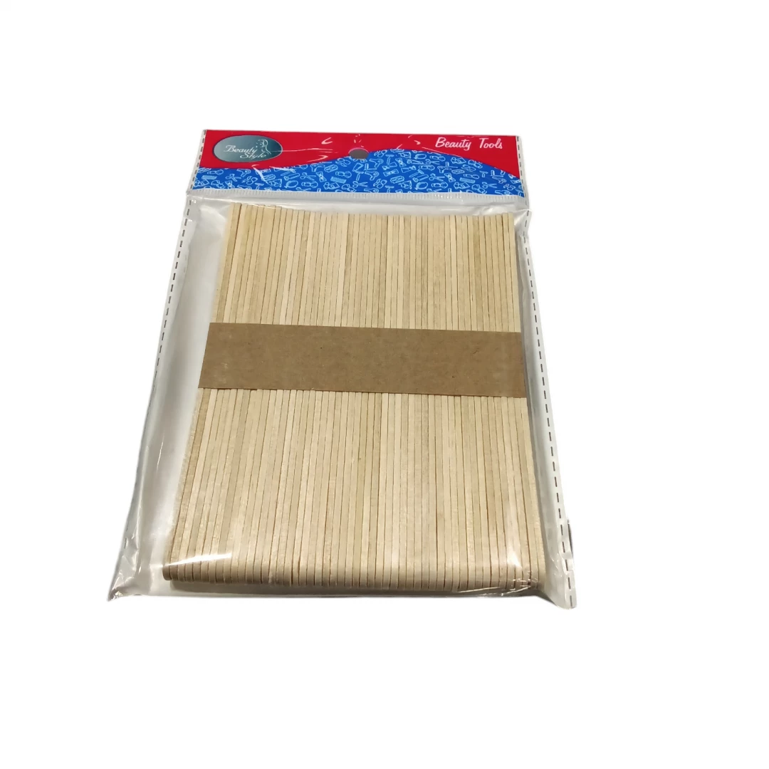 PALETA DELGADA 5.5" PARA DEPILAR BEAUTY STYLE 50 PCS. REF 0586241