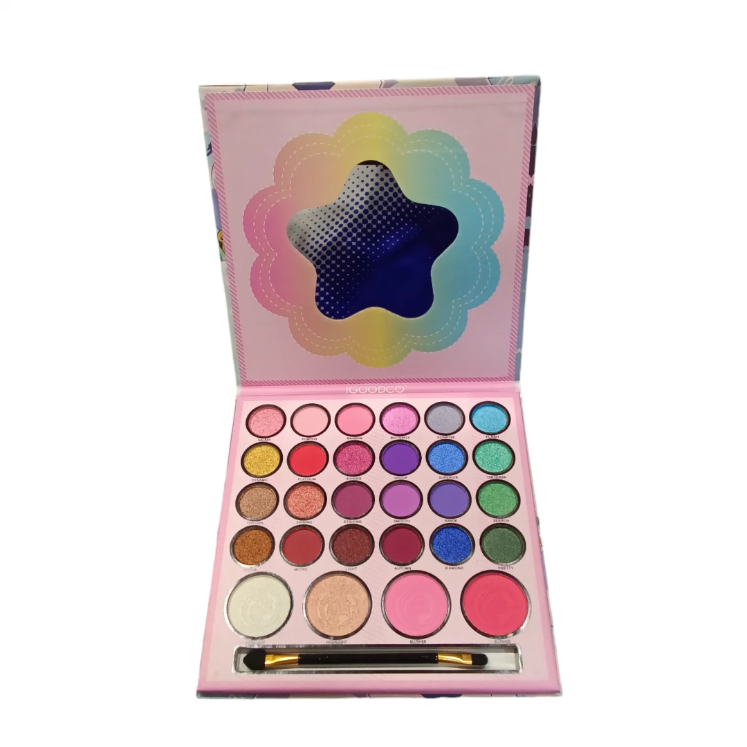 PALETA DE SOMBRA IGOODCO 28 COLORES CON BROCHA