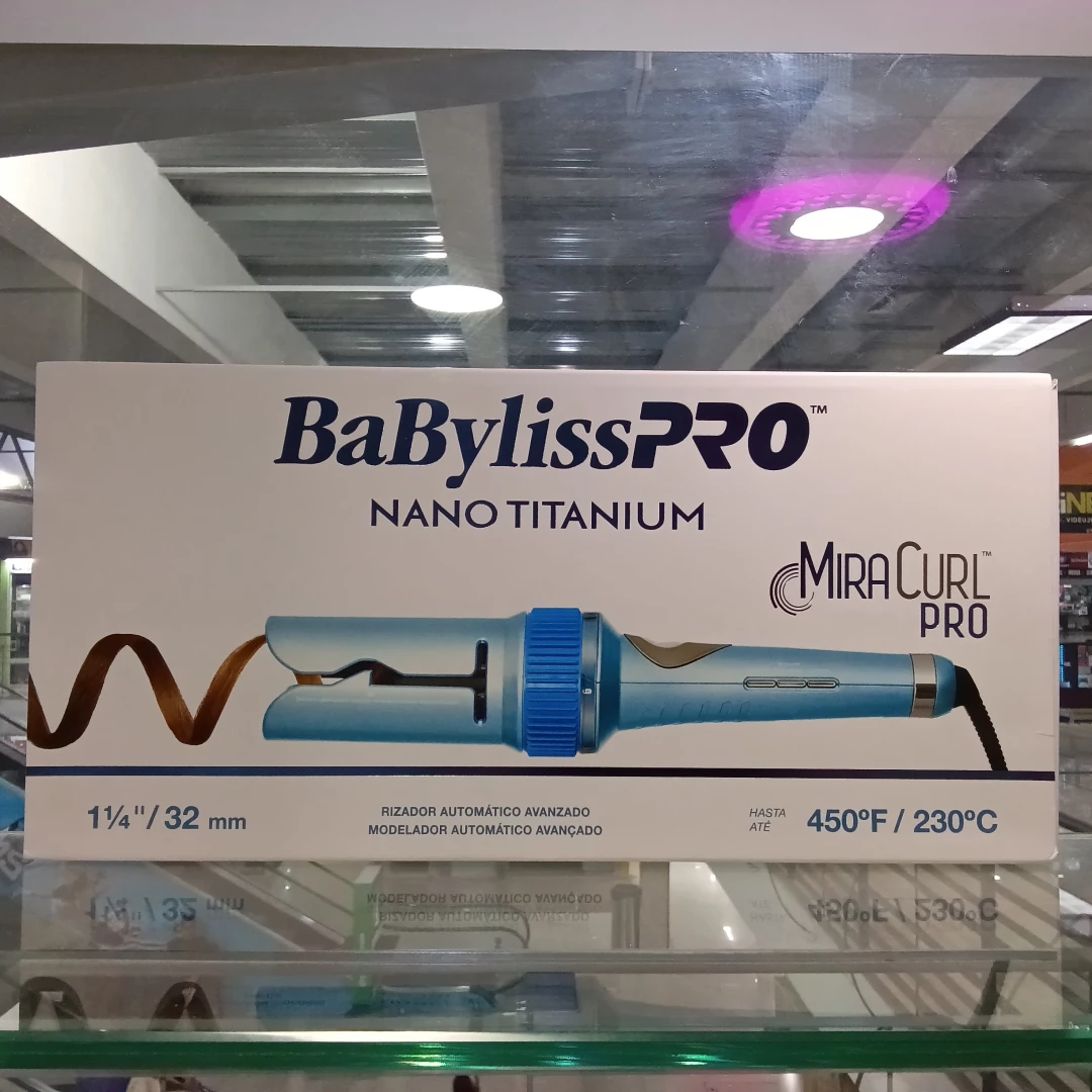 ONDULADOR BABYLISSPRO NANO TITANIUM MIRA CURL PRO 1 1/4" / 32 MM (450F/230°C)°