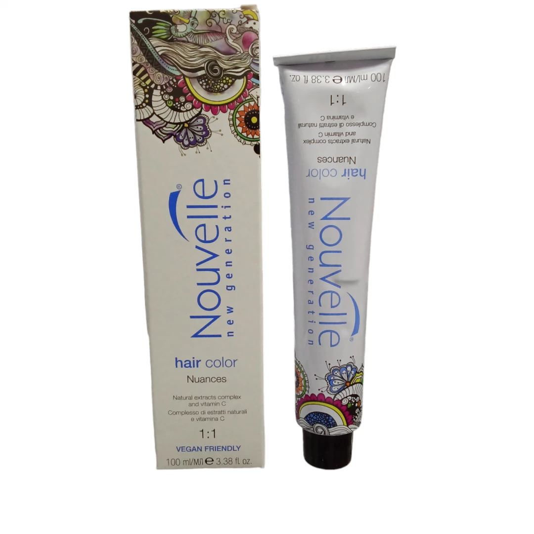 TINTE RUBIO CLARO CENIZA NOUVELLE 8.1 (100 ML) INCLUYE CREMA OXIGENADA VOL. 30 100 ML.