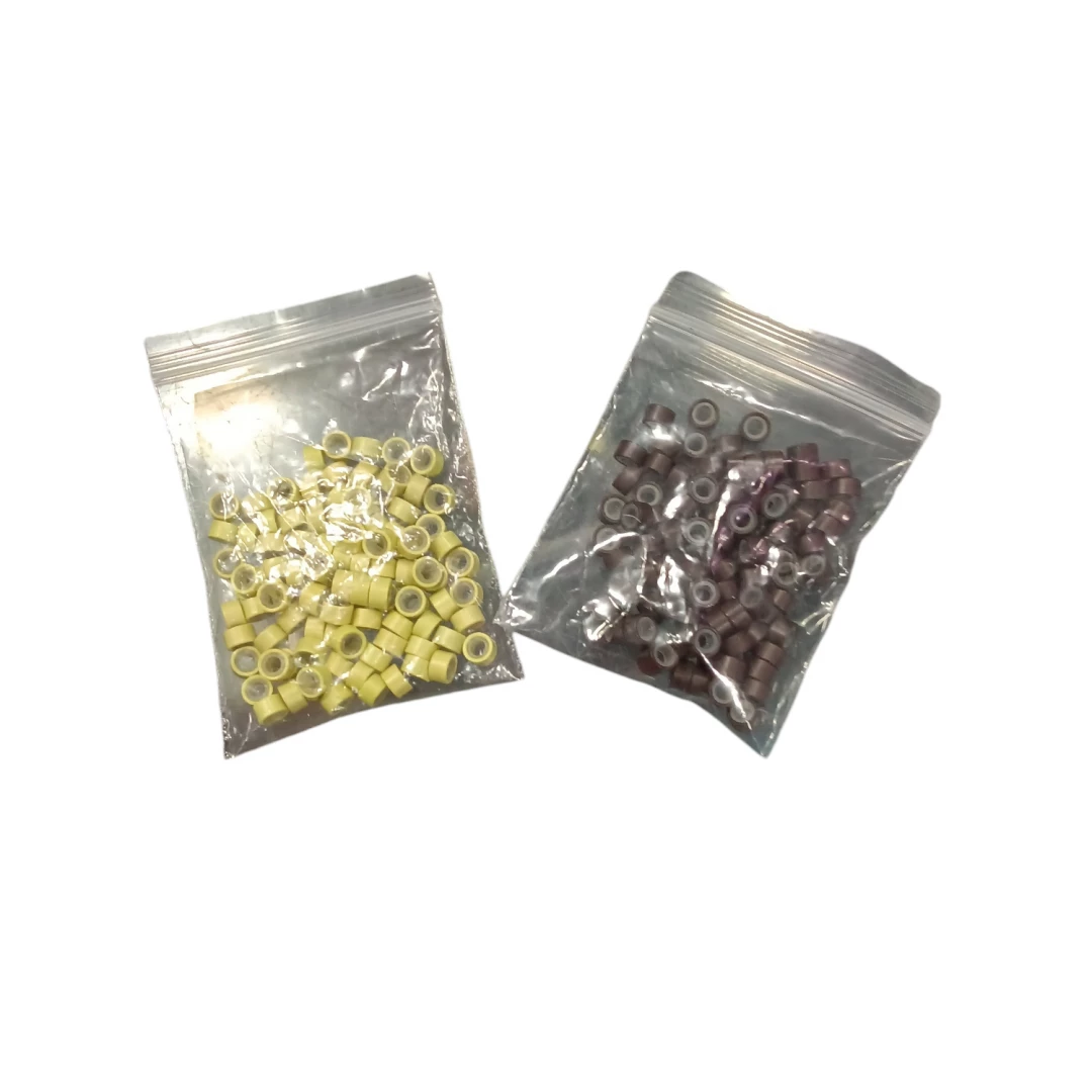 MICRO-RING CON SILICON PARA EXTENSIONES NEGRO (100UND)