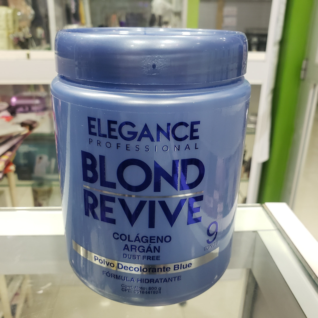 POLVO DECOLORANTE ELEGANCE BLOND REVIVE 9 TONOS 500 GR.
