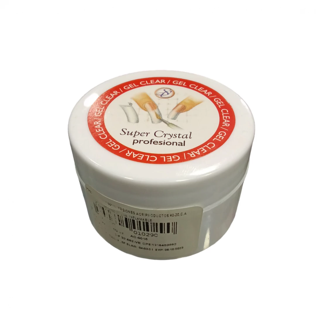 GEL SUPER CRYSTAL UV / LED CLEAR 1/2 O.Z.