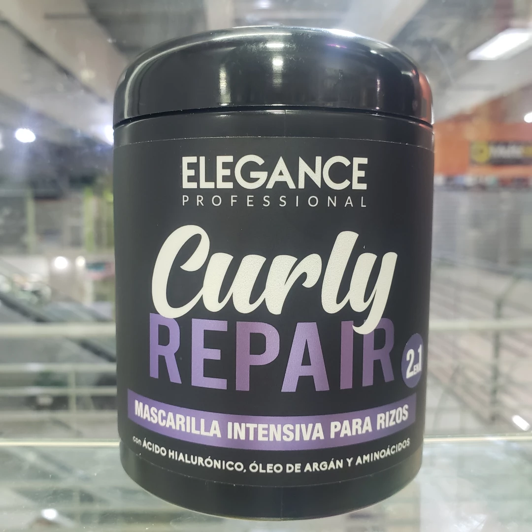 MASCARILLA ELEGANCE CURLY REPAIR RIZOS CABELLO FINOS 2 EN 1 (500 ML)