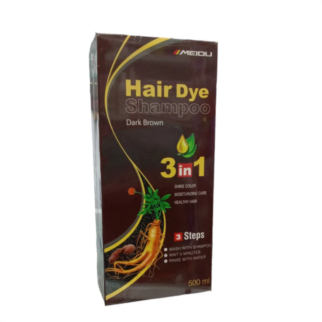 TINTE CHAMPU MEIDU HAIR DYE 3 IN 1 (COFFEE) 500 ML