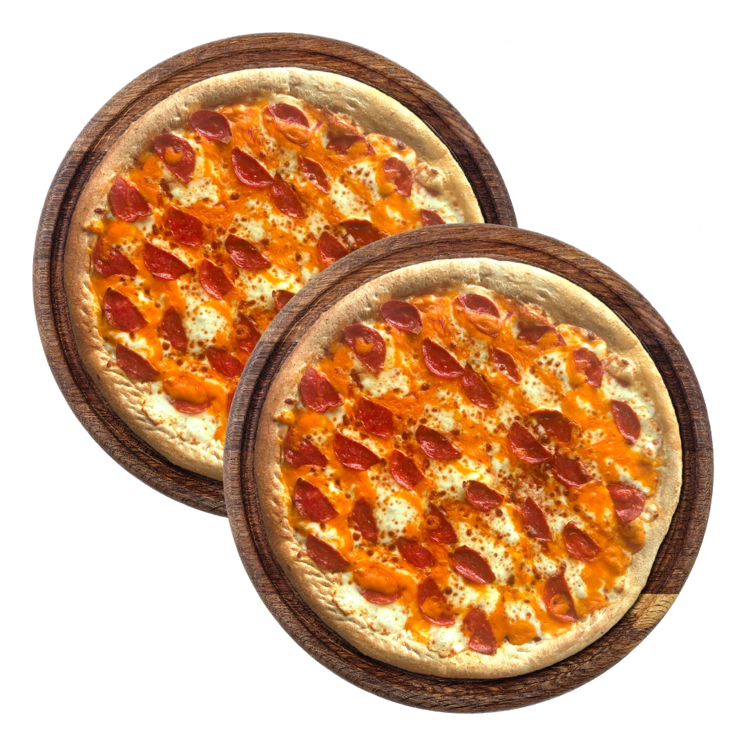 2 Pizzas Gran Ready Pepperoni Cheddar
