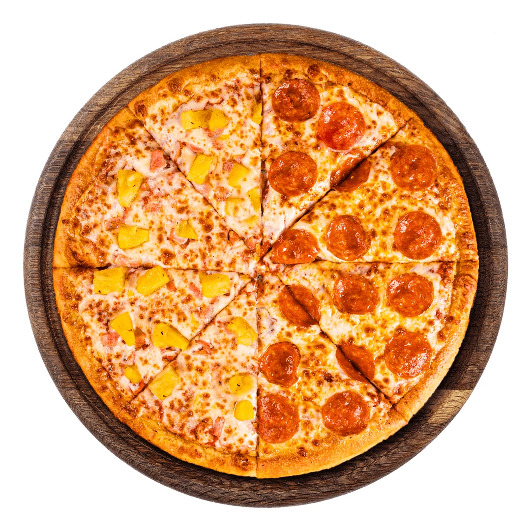 Pizza Mitad y Mitad Especial