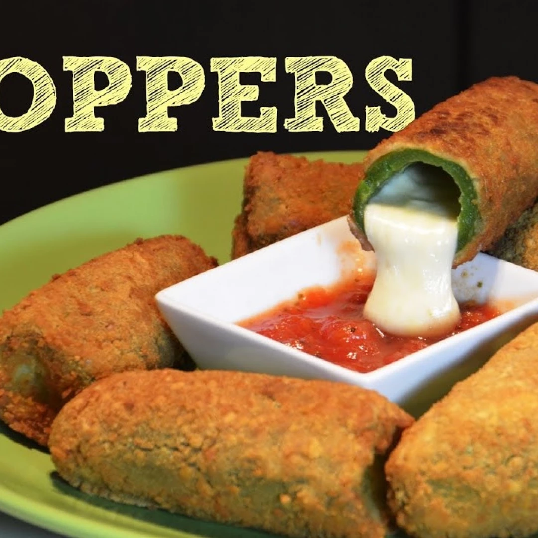 Jalapeños Poppers Rellenos de Queso Cheddar 6un