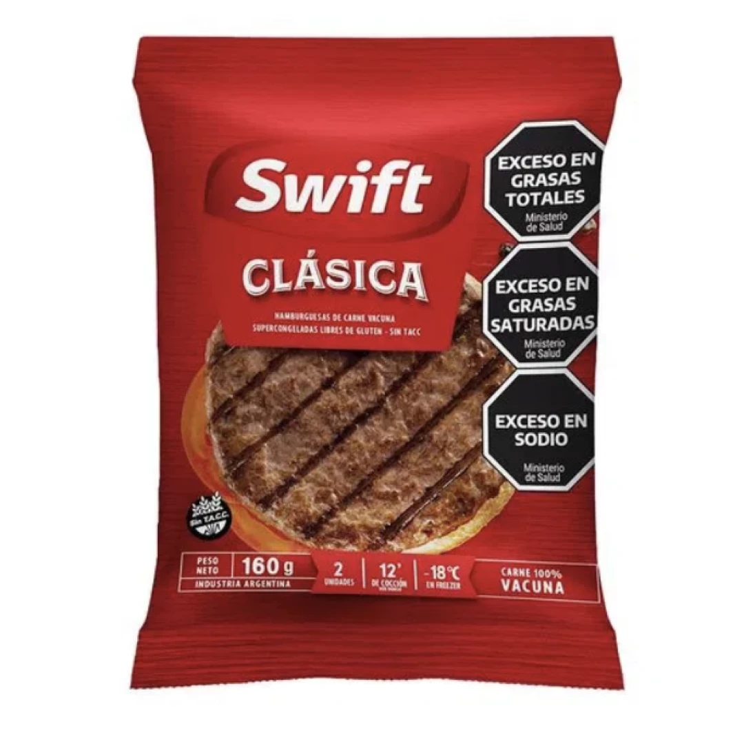 Hamburguesas Swift Clásicas x160 gr