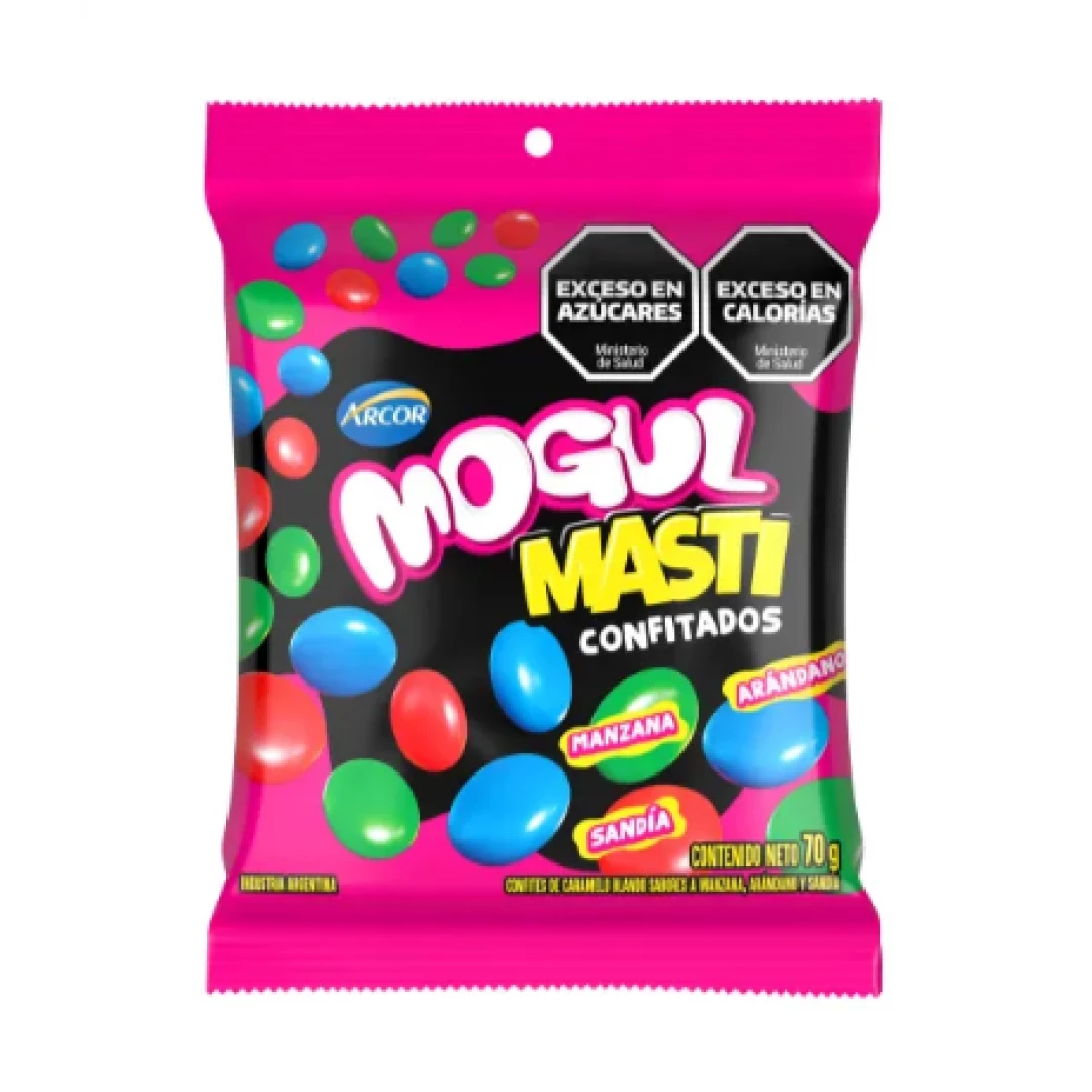 Mogul Masti Confitados sabor manzana, arandanos y sandia  x30g